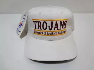 Vintage NCAA USC Trojans Snapback Cap Hat The Game Split Bar NEW NWT - Picture 1 of 4