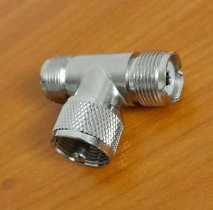 T PL SO 239 MALE FEMALE CONNECTOR - Picture 1 of 1