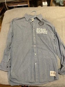 G Unit Work Wear Long Sleeve Button Down Shirt Mens Size L - Picture 1 of 4