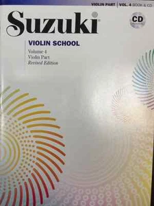 NUEVO LIBRO ESCOLAR DE VIOLÍN SUZUKI VOLUMEN 4 CON CD EDICIÓN INTERNACIONAL - Imagen 1 de 1