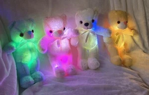 LED Color Changing Teddy Bear. Plush Teddy. FREE SHIPPING, Choose Your Color! - Picture 1 of 13