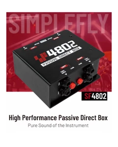 Simplefly SF4802 Passive Dual-Channel Magnetic Bridge 6.35mm to XLR DI Box - Picture 1 of 9