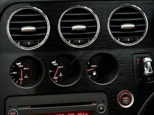 Pour Alfa Romeo Brera Les anneaux en aluminium poli pour les entrées d'air x5 - Foto 1 di 14