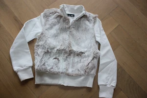 Elsy coole Jacke mit Fell (Fake) Gr. 116 beige Mädchen - Bild 1 von 4