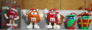 5 Stück NEU Wackelkopf Figur gebraucht M&M's M&M Mars Christbaumschmuck Posten - Bild 1 von 4