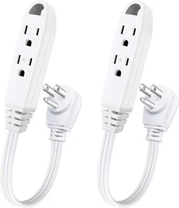 Cavo di prolunga 1 piedi 3 uscite, elencato UL, 13 amp, 125 V, 1625 Watt, confezione da 2 - Foto 1 di 5