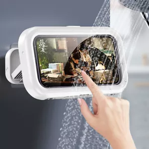 New Rotation Waterproof Bathroom Phone Wall Mount Holder - Picture 1 of 14