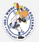 The Buzzard WMMS Baseball Former Cleveland Indians 100.7 custom die cut MAGNET
