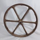 Antique Vintage 15" Cast Iron Wagon Cart Wheel