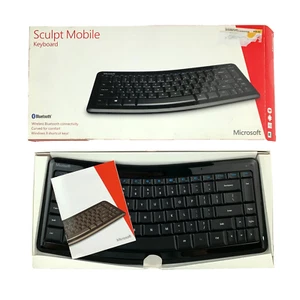 Microsoft Sculpt Mobile Keyboard 1390 Bluetooth In Box - Picture 1 of 7