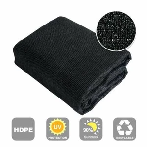DCP 90% Sun Shade Fabric for Pergola Cover Porch Vertical Screen,8x15ft Black - Picture 1 of 5