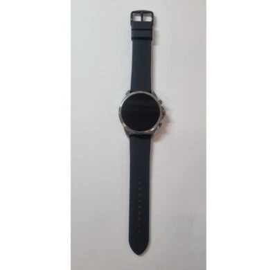 SMARTWATCH FOSSIL GEN 6 DW13F2 44 MM BLUETOOTH WIFI NFC GPS ARGENT BRACELET NOIR - Photo 1/4