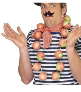 French Onion Garland Adults Unisex Novelty Fancy Dress Accessory - Picture 1 of 1