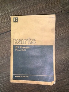 CATERPILLAR D7 TRACTOR COMPLETE PARTS BOOK - Picture 1 of 2
