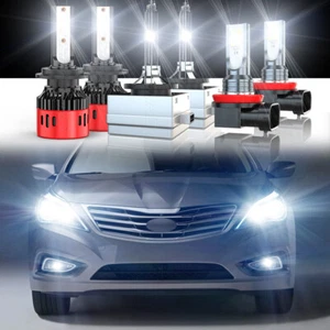 FOR Hyundai Azera 2013 -2017 LED HID Xenon Headlight Hi / Lo+ Fog Light 6×Bulbs - Picture 1 of 17