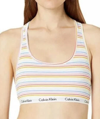 Calvin Klein Bralette Size M Rainbow Colors NWT - Image 1 of 4