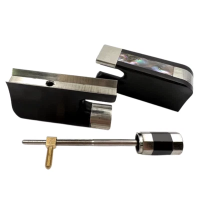 1pcs French Style 3/4 Upright Double Bass Bow copper mounted Screw - Image 1 of 4