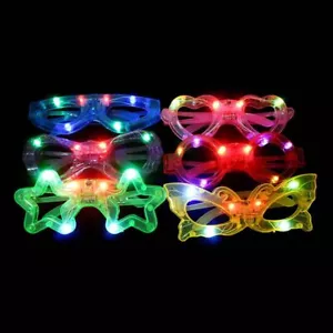 Birthday 2022 Neon Flash Party Sunglasses Glow Glasses LED Light Light-Up Toys - Picture 1 of 15