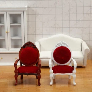 1/12 Dollhouse Mini Sofa Stool Chair Pillow Furniture Model for Dollhouse De BAZ - Picture 1 of 9