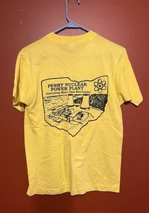 Vintage Perry Atomkraftwerk Shirt M Ohio Generating Electricity PPCA Atom - Bild 1 von 6