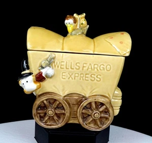 STUDIO ART POTTERY SIGNED WELLS FARGO EXPRESS 5 1/8" COVERED WAGON - Picture 1 of 12