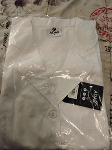 Adar Women Doctor Nurse Uniform Multiple Pockets Princess Cut Lab Coat - M Nwt - Picture 1 of 4
