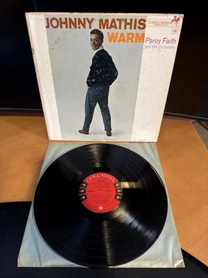 Johnny Mathis "Warm" With Percy Faith & His Orchestra LP 1957 CL 1078  B8 G - Image 1 of 4