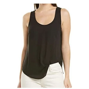 J Crew Drape Semi Sheer Tank Top Black Size XS L8021 - Picture 1 of 8