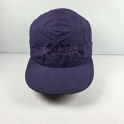 De colección Años 80 90 Columbia Púrpura Nylon Vellón Exterior EE. UU. Invierno Sombrero Gorra Grande Foto 1 de 4