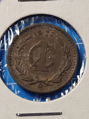1937 Mexico 1 Centavo - Take a Look - Free Shipping- Item C-54 - Image 1 of 2