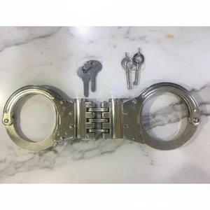 Manette di ritenuta trasporto polizia professionale alta sicurezza doppia serratura 4 chiavi - Foto 1 di 11