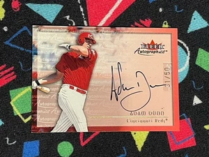 2000 Fleer Autographics Adam Dunn Gold Auto /50 - Picture 1 of 2