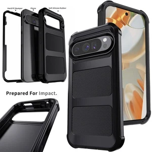 Black For Google Pixel 10/10 Pro/10 Pro XL Shockproof Hard Case Heavy Duty Cover - Picture 1 of 36