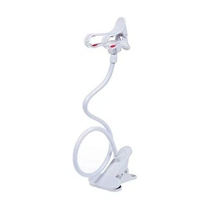 Soporte para teléfono celular, soporte universal para teléfono de cabecera, soporte perezoso, blanco flexible - Imagen 1 de 7