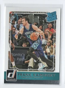 15-16 Donruss Rated Rookies RC 241 Frank Kaminsky - Charlotte Hornets - Picture 1 of 1