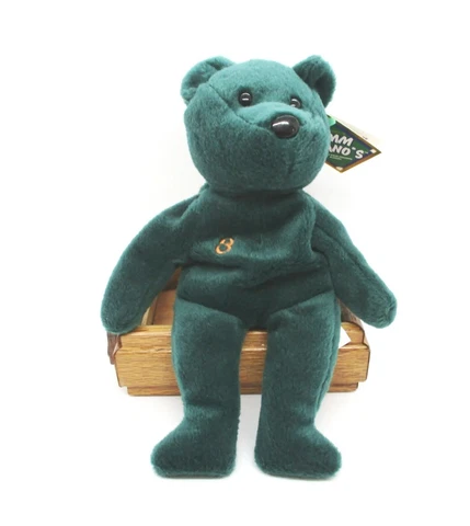 Salvino's Bamm Beanos Dark Green Cal Ripkin, Jr. #8 Orioles Beanie Bear PVC Cover