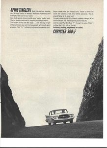 Original 1960 Chrysler 300-F vintage print ad: "Spine Tingler!" - Picture 1 of 1