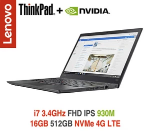 CLEARANCE ThinkPad T460s i7 3.4GHz 930M FHD 16GB 512GB BL 4G LTE Warranty T14s - Picture 1 of 8