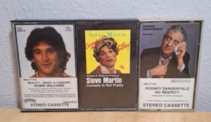 3Stand-up Comedy Cassette Tapes Steve Martin, Robin Williams, Rodney Dangerfield - Picture 1 of 13