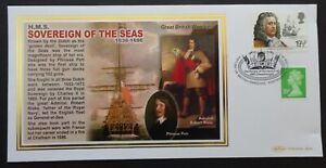 Benham Great British Warships stamp cover - HMS Sovereign Of The Seas