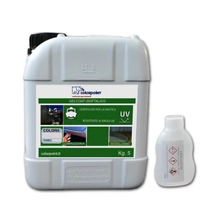 Gelcoat isoftalico paraffinato 5 KG VERDE - VARI RAL - Foto 1 di 3