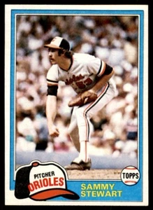 1981 Topps #262 Sammy Stewart U0g6gj - Picture 1 of 2