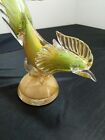 Murano Venetian Mid Century Rare Gold Fleck Pheasant Tailed Rooster