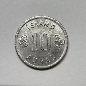1970 Iceland 10 Aurar - Beautiful Coin - #B-038 - Picture 1 of 2