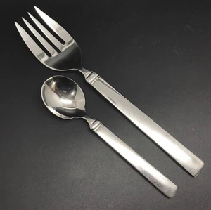 Pfaltzgraff Stainless PEYTON Meat Serving Fork & Sugar Spoon (RF1063) - Picture 1 of 4