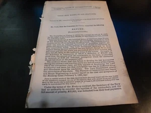 Government Report 1898 Relief Union Iron Works Of San Francisco California - Imagen 1 de 1