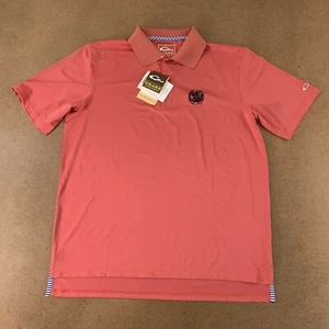 Drake Men's Size Large Faded Rose Otis Logo Performance Stretch Polo NWT - Picture 1 of 10