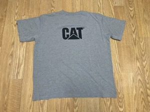 Caterpillar CAT Logo Men's XXL T-Shirt Gray 2XL - Picture 1 of 5