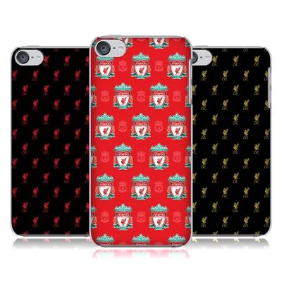 LIVERPOOL FC LFC CREST & LIVER BIRD PATTERNS BACK CASE FOR APPLE iPOD TOUCH MP3 - Image 1 of 4