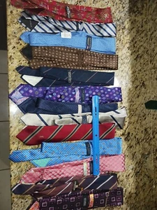 PACK OF 13 vintage silk ties. pic is an ex. of 1 pack, unlmt qtty. dsigner grtd - Picture 1 of 1